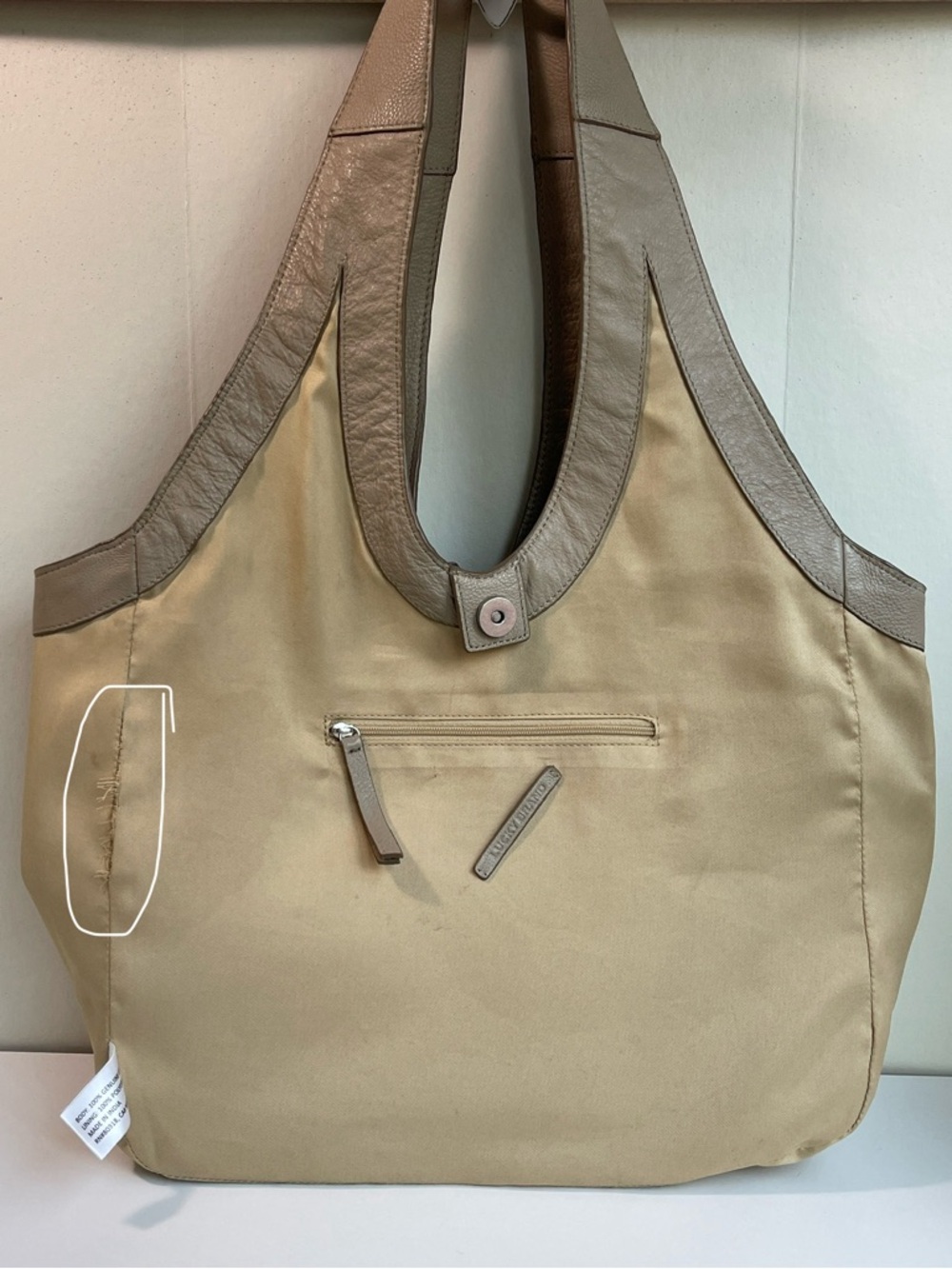 Lucky Brand Leather Hobo Shoulder Bag - Picture 11 of 16